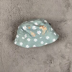 NWT Disney Bambi Bucket Hat Reversible‎ Floral Print Youth Hat